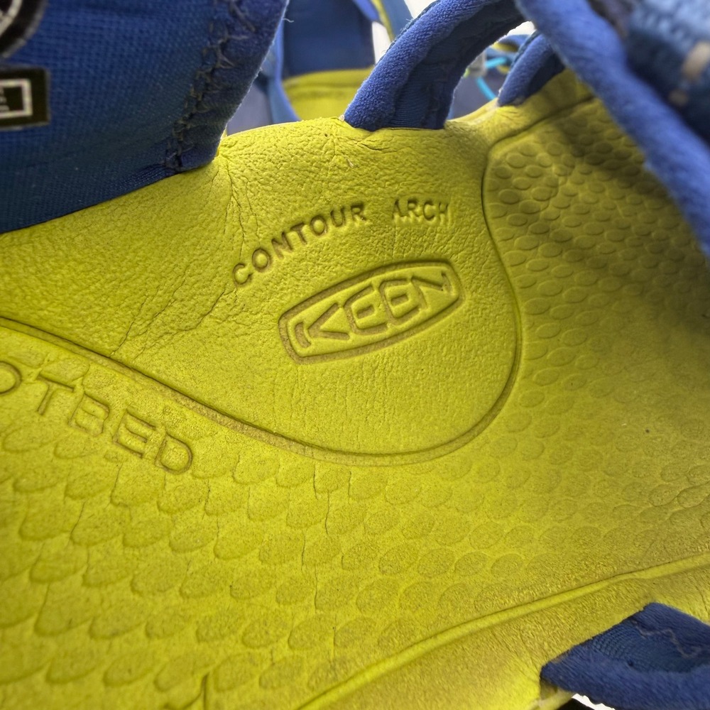 KEEN Clearwater CNX Sandals Womens 7 Navy Blue Lime Green 1022993 Hiking Water - Picture 7 of 10